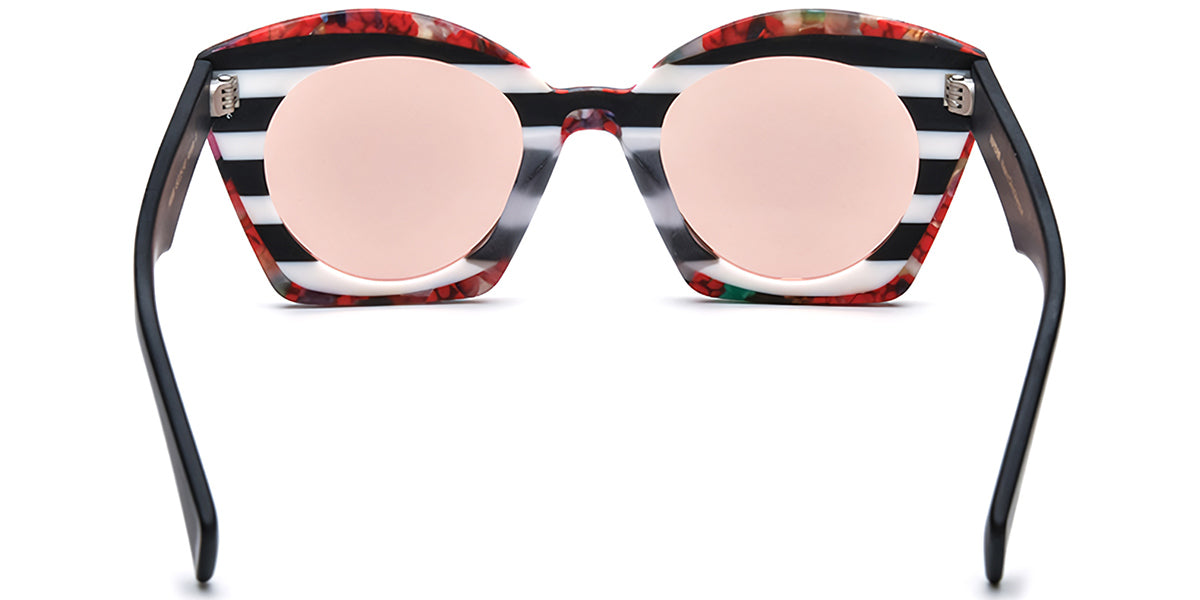 Sequim – Pattern-White Sunglasses